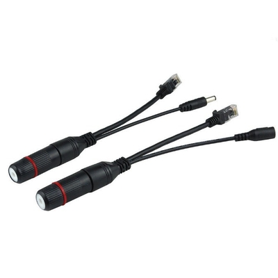 Διαχωριστής RJ45 θηλυκό προς RJ45 αρσενικό Εξόπλωση για 12V αδιάβροχο POE καλώδιο ένεσης
