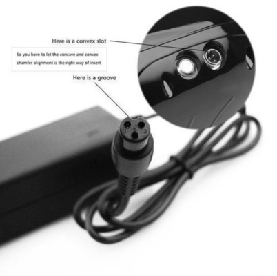 Παγκόσμιο C-Power 42V 2A προσαρμογέα φορτιστή μπαταρίας για ηλεκτρική ισορροπία σκούτερ UK Plug