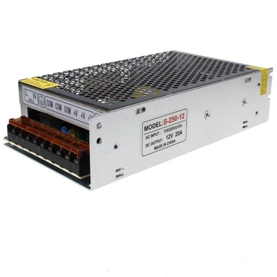 110v 220v συνεχής 12v 20a 250w Ηλεκτρική τροφοδοσία οδηγού LED S-250-12 με συχνότητα εξόδου 50/60hz