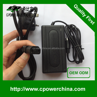 Ενιαία έξοδος 12V 3A 4A 5A DC 5525 LED οθόνη τροφοδοσίας με μετασχηματιστή
