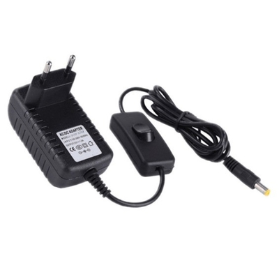 Σταθερό EU Plug Adapter AC 100-240V σε DC 12V 2A Τροφοδοσία ηλεκτρικής ενέργειας 24W ρεύμα εξόδου 2000mA