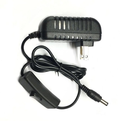 ABS PC 100-240V AC Inline On Off Switch Power Adapter με ρεύμα εξόδου 2000mA