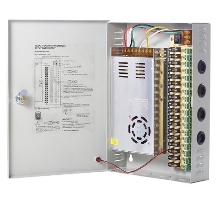 Ασφαλίστε την παροχή ρεύματος CCTV σας με 12V DC 30A 18CH κουτί διακόπτη και υπερεκτιμική προστασία