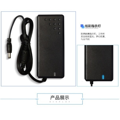 Μαύρος 15V 5A 75W AC100-240V προσαρμογός ισχύος με τάση εισόδου 100-240V-50HZ/60HZ