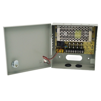 36W 4 θύρες DC12V CCTV Power Supply Box Διανομή για εξωτερική κάμερα CCTV PTC Fuse
