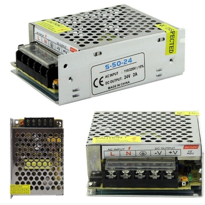 Κερδοφόρα 220V AC 12V 50W 24V 2A DC παροχή ρεύματος με συχνότητα 50/60Hz