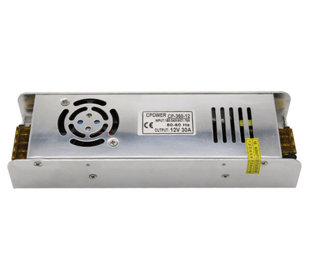 DC 12V 30A 360W Sub-Mini ρυθμιζόμενος μετασχηματιστής LED