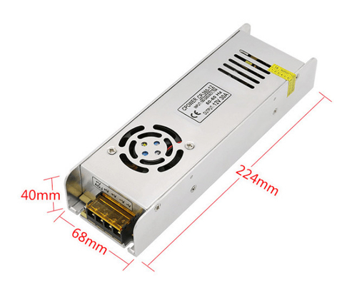 DC 12V 30A 360W Sub-Mini ρυθμιζόμενος μετασχηματιστής LED