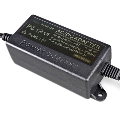 C-Power 24W AC100-240V DC 12V Σημείο 12V 2A Διορθωτής ισχύος με προαιρετικό DC συνδετήρα