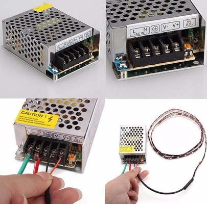 Ενιαία έξοδος C-Power 110/220V AC DC 24V 1A 24W τροφοδοσία για LED αποδοτικότητα 82%