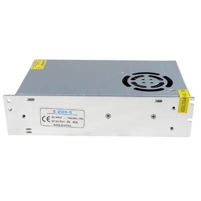 AC110V/220V Εισερχόμενη τάση 200W 40A 5V 5Volt DC S-200-5 Τροφοδοσία ισχύος για απαιτήσεις