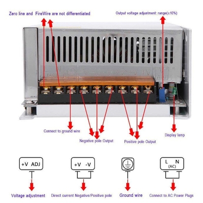 AC110/220V Εισερχόμενη τάση C-Power 1000W Διακόπτης τροφοδοσίας για μονάδα εξόδου 48V DC